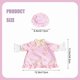 thumbnail image 3 of Vestido tropical de vacaciones para ganso de 58 cm | Conjunto floral rosa con lazo extragrande y volantes en el bajo | Decoración de primavera y Pascua sin cordones, 3 of 9