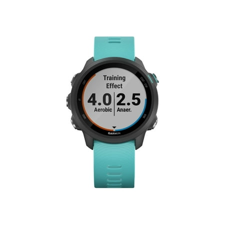 Garmin - Forerunner 245 Music GPS Smartwatch 42mm Fiber-Reinforced Polymer - Aqua