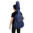 thumbnail image 1 of 41‘‘ Classical Acoustic Guitar Back Pack Gig Bag Dual Strap Padded Carry Case(Black), 1 of 2
