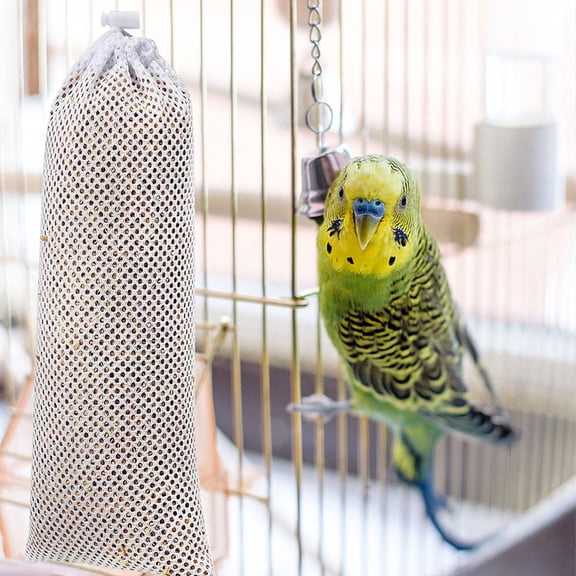 CTIRCHIU 4-Pack Outdoor Bird Feeding Kits with White Mesh Drawstring Socks for Goldfinches and Small Wild Birds