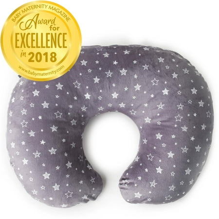 Kids N' Such Minky Nursing Pillow Cover - Best for Breastfeeding Moms - Soft Fabric Fits Snug On Infant Nursing Pillows to Aid Mothers While Breast Feeding - Nursing Pillow Slipcover - (Best Nursing Pillow For Travel)