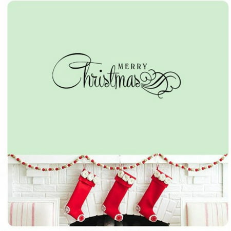 UPC 700465004178 product image for merry christmas wall decal sticker art mural home dcor quote | upcitemdb.com