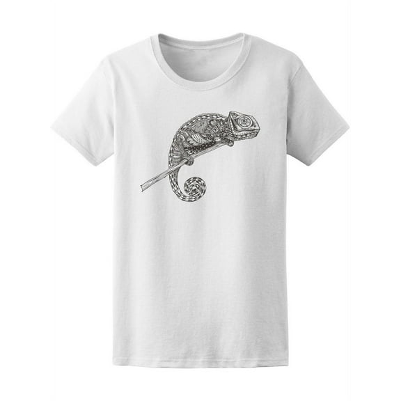 Zendoodle Pattern Chamaleon T-Shirt Women -Image by Shutterstock, Female XX-Large