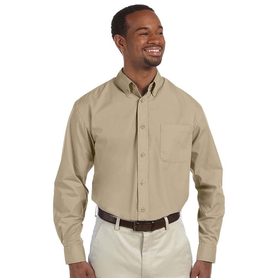 Harriton Men's Tall Value Poplin