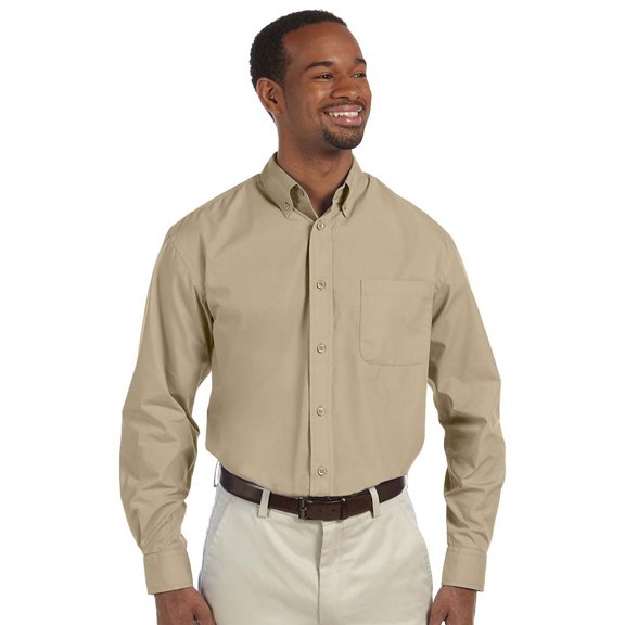 Harriton Men's Tall Value Poplin