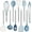 Blue and White, variant on COOK WITH COLOR 10-Pc Cooking Utensils Set Kitchen Gadgets & Essentials, Teal