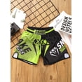 thumbnail image 5 of vastwit Kids Boys Muay Thai Shorts Boxing Kickboxing MMA Training Trunk Satin Fight BJJ Grappling Type E M/160, 5 of 7