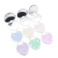 thumbnail image 1 of EeaseCA Mini Pocket Heart Shaped Makeup Mirror Cosmetic Compact Mirrors Portable Double Sides Make up Mirror for Women (Random Color), 1 of 7