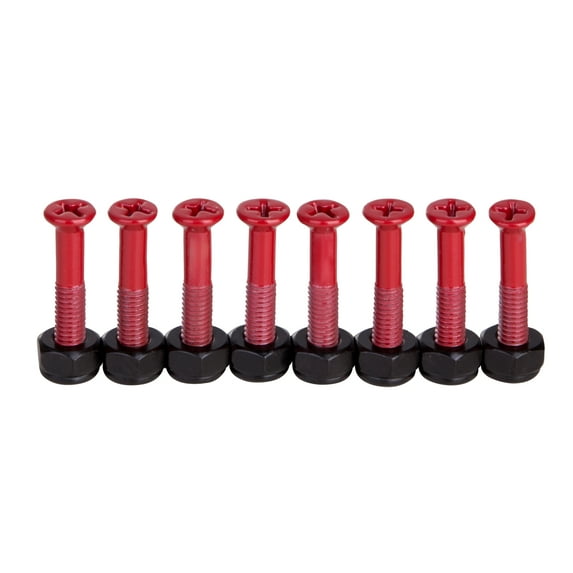 Cal 7 Skateboard 1" Bolts Phillips Hardware - Red