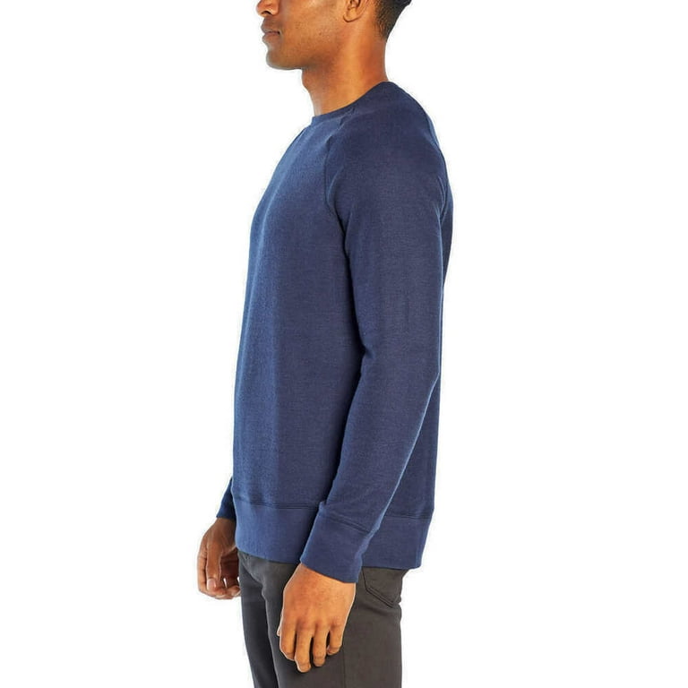 Banana Republic Men's Waffle Crew Sweatshirt, Mid-weight (Medieval Blue,  X-Large) - Walmart.com