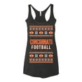 thumbnail image 2 of Wild Bobby City of Cincinnati CIN American Football Fantasy Fan Sports Women Tri-Blend Racerback Tank Top, Vintage Black, Large, 2 of 6