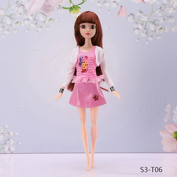 Lot 8 figurines - mini poupée - Barbie -Mattel - 9 cm.