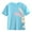 Sky Blue, variant on Ruyang Easter Short Sleeve Shirt for Girls 2025 Trendy Cute Bunny Graphic Print Crewneck Tunic Blouse Casual Sport Tops