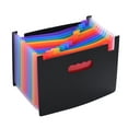 thumbnail image 1 of Graflsoa 12-Layer Multicolor Accordion File Folder, A4 PP Material, Office & Student Document Organizer, Compact 33x23.5x2cm Design, Includes Label Cards, 1 of 7