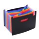 thumbnail image 1 of Organizador de carpetas de archivos de 12 bolsillos Carpeta de archivos expansible Color del arco iris, 1 of 8