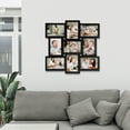 thumbnail image 4 of 9-Opening Black Picture Frame Collage 4x6 Photo Gallery Display for Home, Family, Friends Wall Hanging Collection, 4 of 7