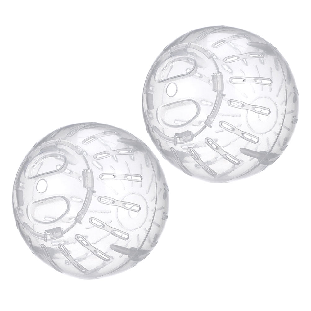 ibasenice Plastic Exercise Ball for 2pcs Hamster Dwarf Hamsters and Lizards