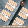 thumbnail image 6 of 3drose, White Baby Rabbit, Set of 4 Coasters - Soft, 6 of 7