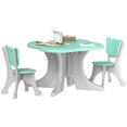 thumbnail image 2 of Qaba Kids Table and Chairs Set, 3 Piece Toddler Table and Chair Set for 3-6 Years Old, Light Blue, 2 of 9