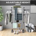 thumbnail image 4 of HOMCOM 3-Tier Clothes Drying Rack Collapsible Adjustable Clothes Airer, 4 of 10