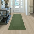 thumbnail image 4 of 24"x60" Non-Slip Kitchen Rug,Absorbent Kitchen Floor Mat with TPR Non Skid Backing, Machine Washable Indoor Hallway Runner Rug Area Rug,Green, 4 of 8
