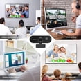 thumbnail image 4 of USB 2K HD Webcam with Built-in Microphone, Rotatable Tripod, Wide-Angle Lens,Privacy Cover, Auto Light Correction, Plug &  USB-A Webcam for Laptop, Desktop, PC, Streaming-Black, 4 of 7