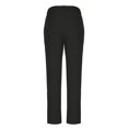 thumbnail image 5 of FRSASU Men's Casual Solid Color Pants Regular Fit Elastic Waist Drawstring Twill Pants Straight Leg Chino Pants Dark Gray, 5 of 7