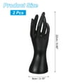 thumbnail image 2 of 2pcs Hand Ring Holder, Hand Jewelry Holder Ring Display Stand Jewelry Display Bracelet Display Heavy Sturdy Base for Room Decorative, Black, 2 of 5