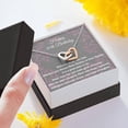 thumbnail image 4 of Double Hearts, Best Friend 30th Birthday Gift, 30th Birthday Gift for her, Sister, Niece, Cousin, Gift Necklace, 30th Birthday Card, Anniversary Gift, Necklace Jewelry With Message Card & Box, 4 of 8