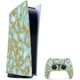 thumbnail image 1 of Skin Compatible avec Playstation 5 Édition Numérique Ensemble - Jade Doré / Protecteur, Durable et Unique, 1 of 3