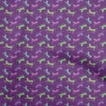 thumbnail image 1 of oneOone Viscose Chiffon Purple Fabric Kids Leopard Quilting Supplies Print Sewing Fabric By The Yard 42 Inch Wide, 1 of 4