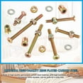 thumbnail image 3 of HSEAMALL 243PCS M6 Crib Screws Barrel Nuts Hex Socket Head Cap Screws Bolts Kit, Zinc Plated Furniture Hardware Crib Bolts Cross Dowels Slotted Nuts Set, 3 of 6