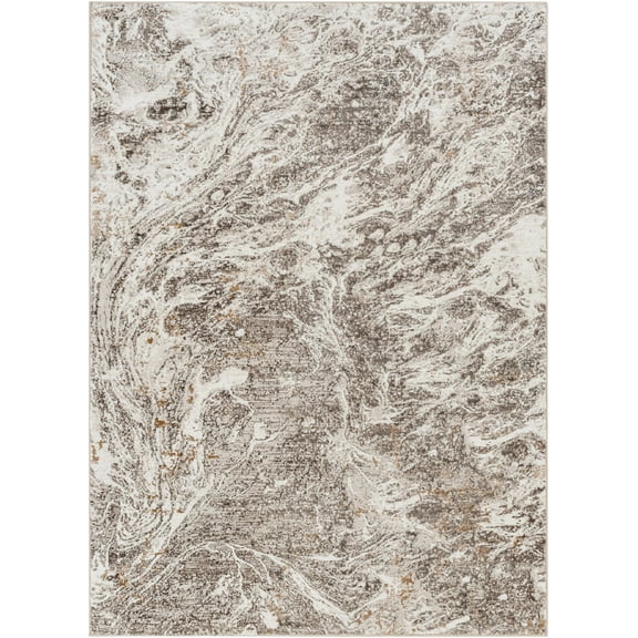 BoutiqueRugs Elaxi Southwestern Area Rug - Light Gray, Charcoal, Ivory - 10' x 14'