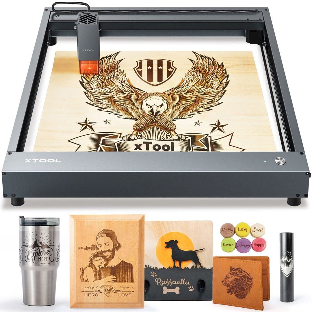 Makeblock xTool D1 60W DIY CNC Laser Cutter and Engraver Machine, 10W