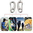 thumbnail image 2 of 4PCS Boat Marine Stainless Steel Egg Shape Spring Snap Hook Clips Quick Carabiner Outdoor Buckle, 2 of 8