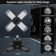 thumbnail image 4 of D.FAMILY Luces de Garaje Bombillas LED de Techo con Ala, 140w, Toma Súper Brillante 14000LM 6500K E26, 4 of 9