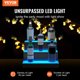 thumbnail image 2 of VEVOR - Estante de barra para exhibición de botellas de licor con luz LED, control de RF y aplicación, 16 pulgadas, 3 pasos, 2 of 8
