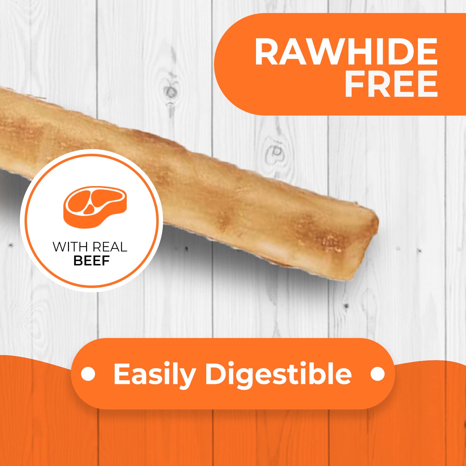 Canine Natural Hide Free 5" Beef Stick 40Pk
