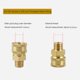thumbnail image 2 of Accesorios Adaptadores Conexión Tubería Alta Presión Cabezal Tubería para Lavado Coches Conector Cobre Enchufe Rápido Y NPT3/8, 2 of 9