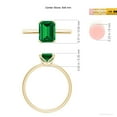 thumbnail image 5 of ANGARA Lab Grown 1.5 Ct Emerald-Cut Emerald Solitaire Classic Engagement Ring for Women in 14K Yellow Gold (Size-8x6mm) | May Birthstone, Anniversary, Jewelry Gift for Women | Lab-Grown Emerald Ring, 5 of 9