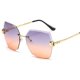 thumbnail image 1 of RUOBO-gafas de sol sin montura para mujer, lentes de corte gradiente, patillas de Metal, UV400, de diseñador de moda, venta al por mayor Fivean unisex, 1 of 2