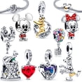 thumbnail image 2 of Plata de ley 925 Disney 100th Anniversary Charm Beads Newest Ladies Beaded Fit Original Pandora Bracelet DIY Jewelry in My Order Gao Jinjia LED, 2 of 2