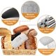 thumbnail image 3 of Máquina cortadora de masa con raspador, máquina cortadora de masa de acero inoxidable, raspador de masa con mango antideslizante y regla de medición, raspador de alimentos de mesa de metal, 3 of 5