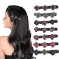thumbnail image 3 of Para El Brillantes 2024 Con Piedras Cristal Diamantes Imitación Trenzados (D), 3 of 9