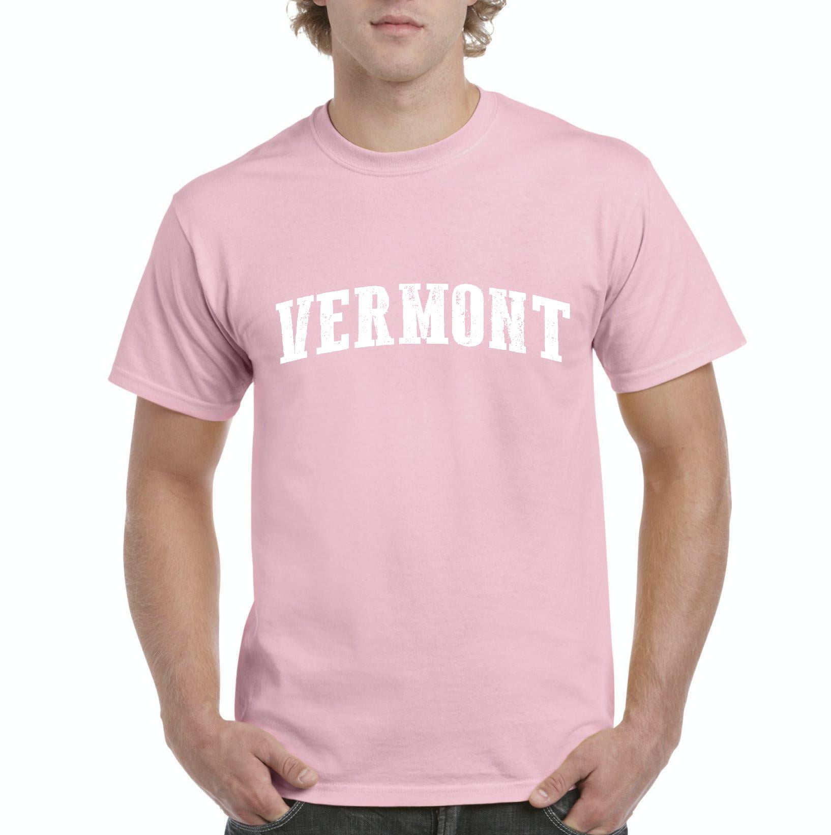 IWPF - Mens VT Vermont Flag Burlington Short Sleeve T-Shirt - Walmart.com - Walmart.com