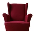 thumbnail image 1 of Abbracc Sofa Covers Seat Removable Stretch Spandex Protective Covers for Wing Arm, Sofa Red, 1 of 9