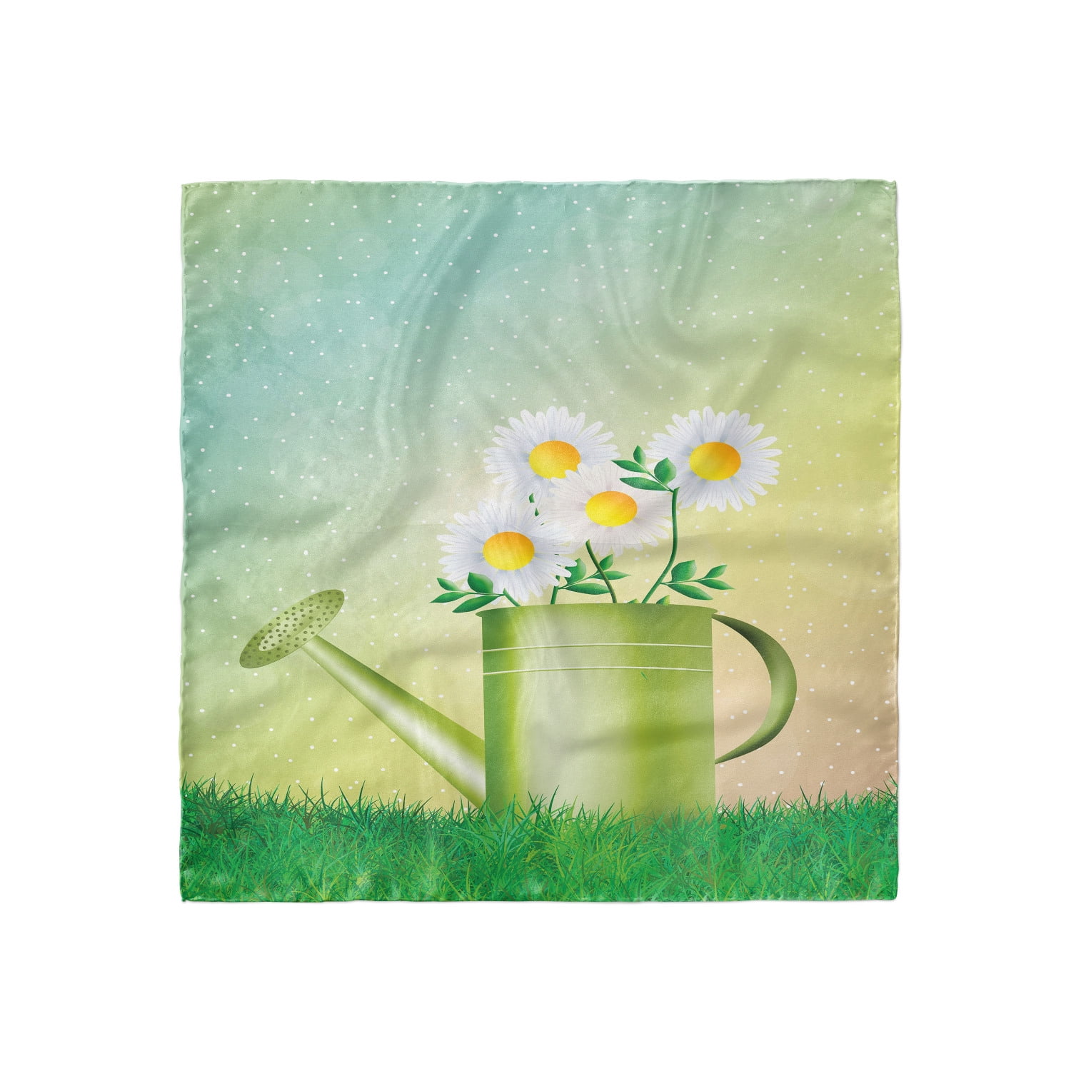 Ambesonne Flower Landscapes Hairscarf Sun and Daisies Head Wrap