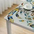 thumbnail image 4 of HAOXIT  Rustic Rectangular Tablecloth , Bird Floral Vintage Washable Table Cover for Party Picnic Dinner Decor 40*40, 4 of 7