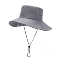 thumbnail image 4 of Boonie Sun Hat for Big Heads, Washed Wide Brim Hiking Hat with Chin Strap, UPF50+ Cooling Sai Fishing Hat, 4 of 6