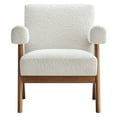 thumbnail image 5 of Modway Lyra Boucle Fabric Armchair in Ivory, 5 of 9